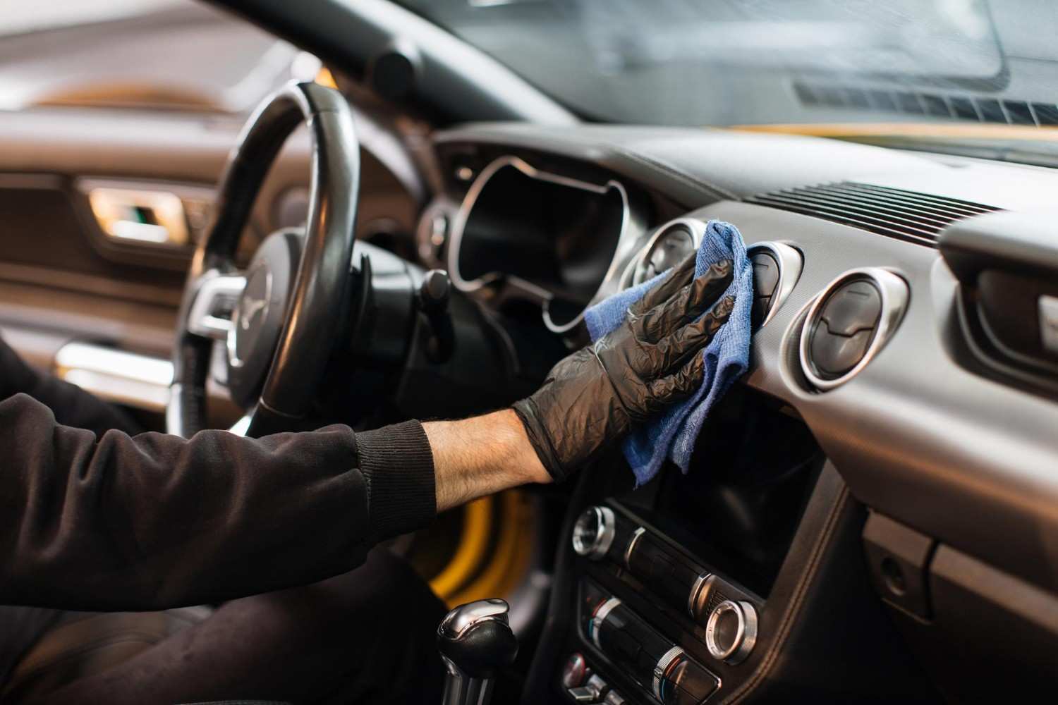 Car interior deep cleaning service