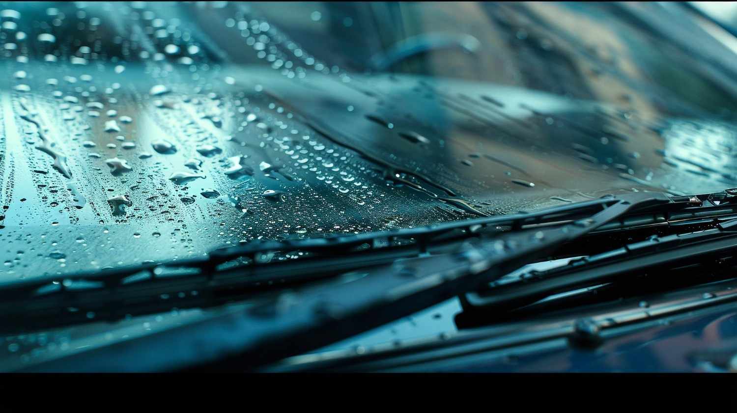 Windshield water repellent coating